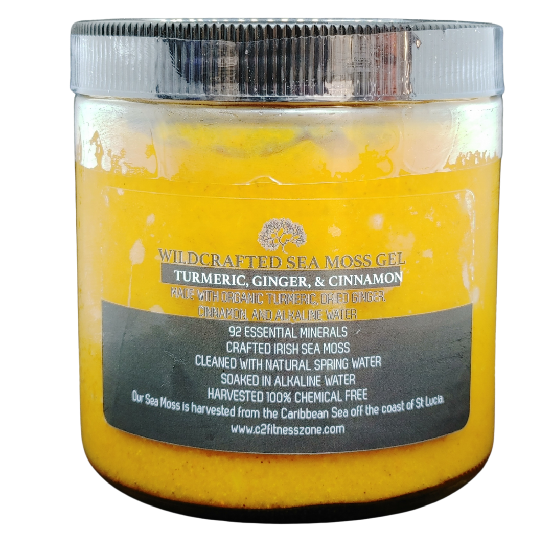 Wildcrafted Sea Moss Gel (Turmeric/Ginger/ Cinnamon) - C2 Fitness Zone 