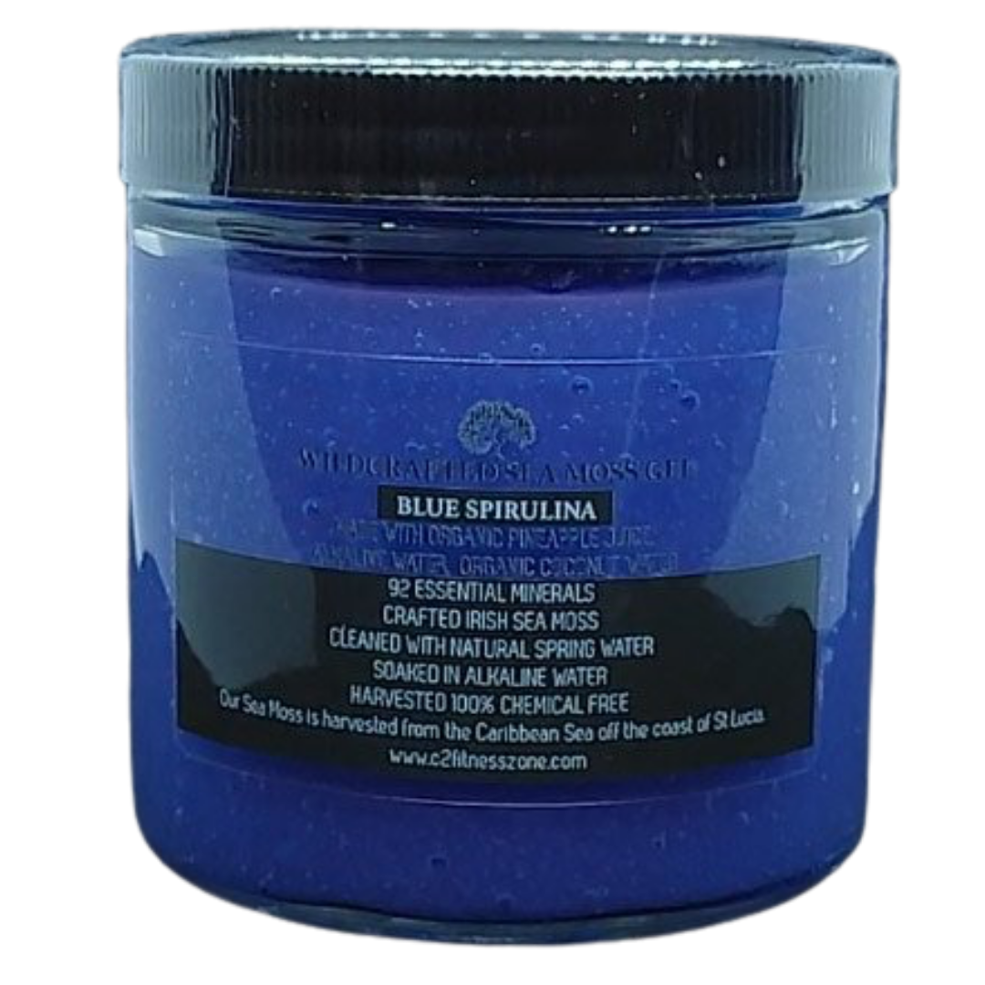 Wildcrafted Sea Moss Gel (Blue Spirulina) - C2 Fitness Zone 